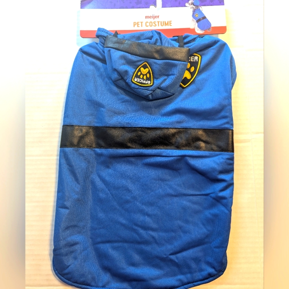 2 Piece Police Officer Pet Costume Size Large BNWT